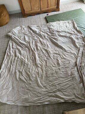 Soft Taupe Cotton Duvet Cover